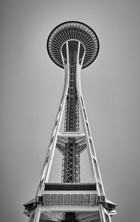 Seattle Photograph - Seattle Space Needle #1 by Roger Mullenhour