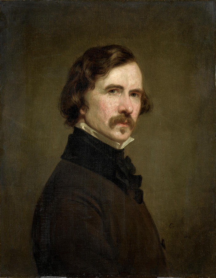 Portrait Painting - Self-Portrait #1 by George Peter Alexander Healy