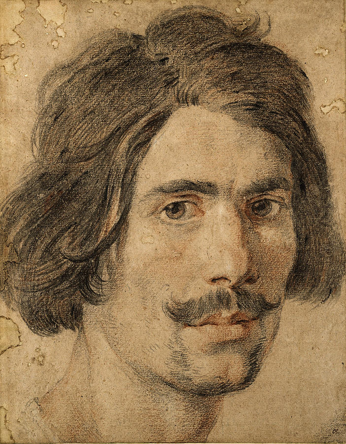 Self-portrait of Gianlorenzo Bernini Drawing by Gian Lorenzo Bernini ...