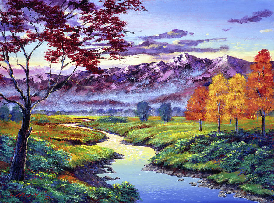 September Sunrise #1 Painting by David Lloyd Glover