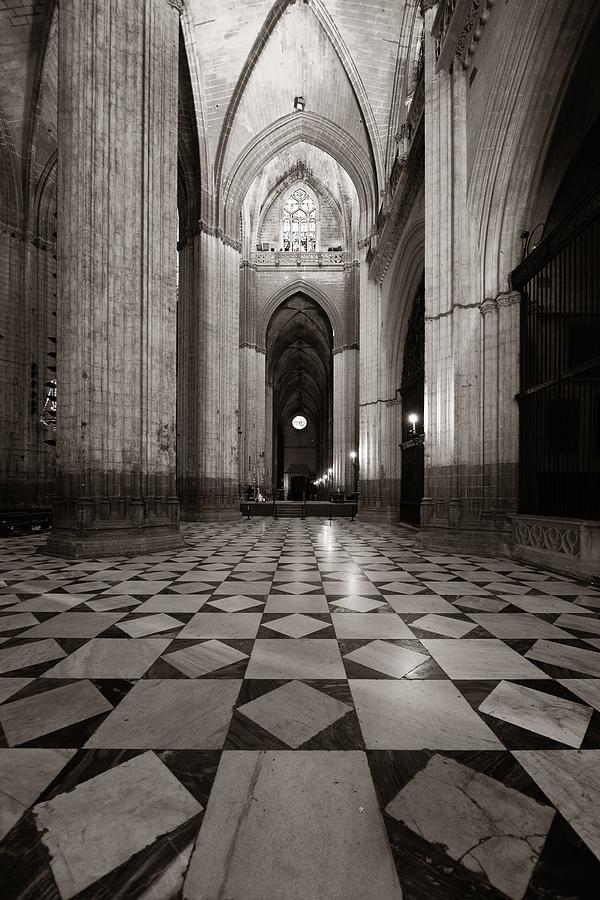 Seville Cathedral interior view #1 Photograph by Songquan Deng
