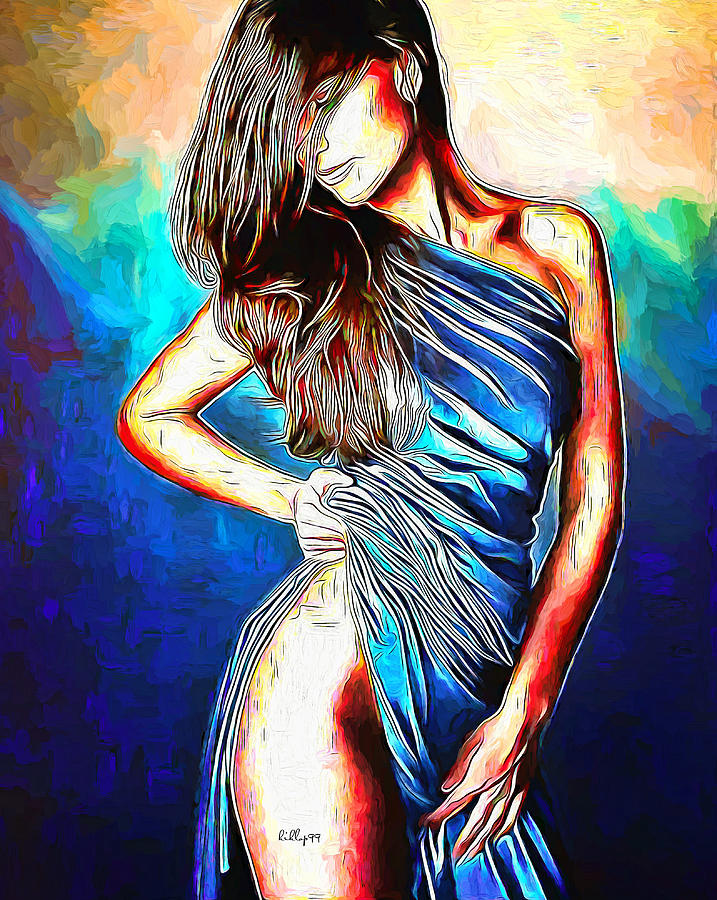 Sexy lady 5 #1 Painting by Nenad Vasic