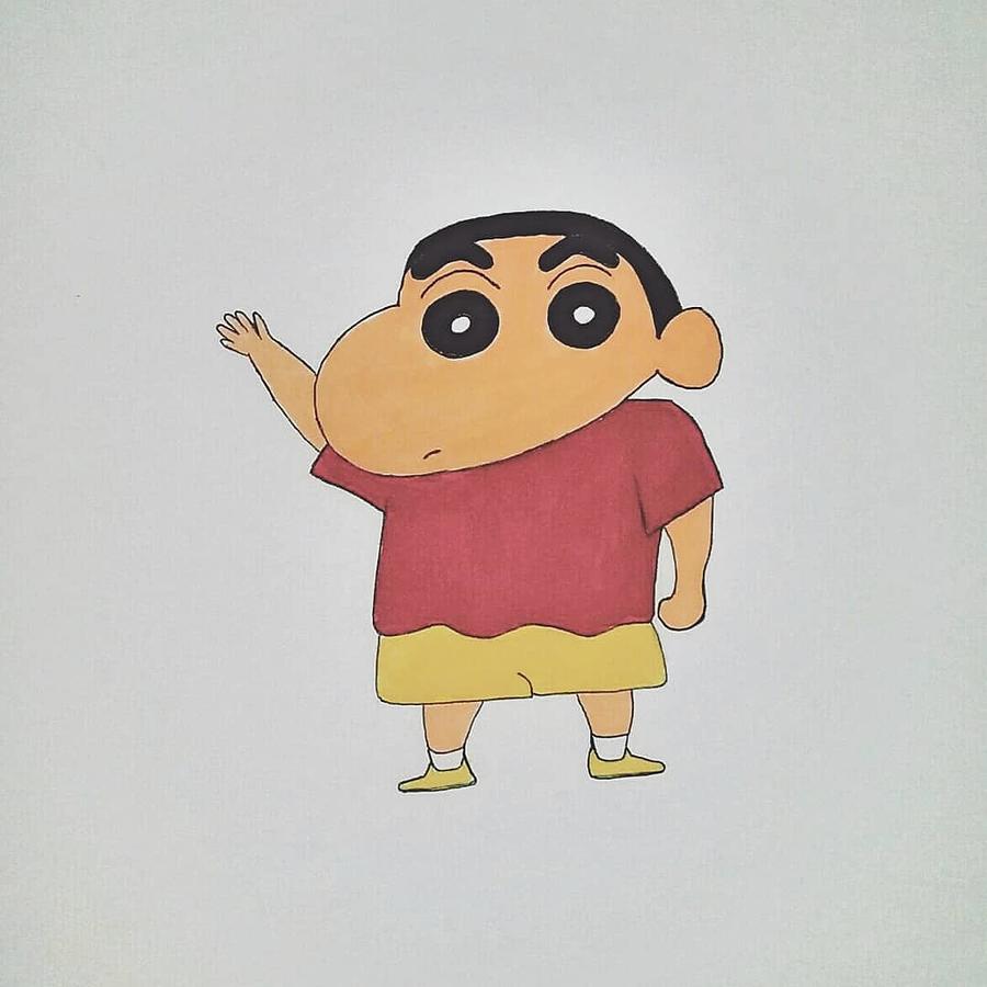 How To Draw Shin Chan Step By Step Pictures