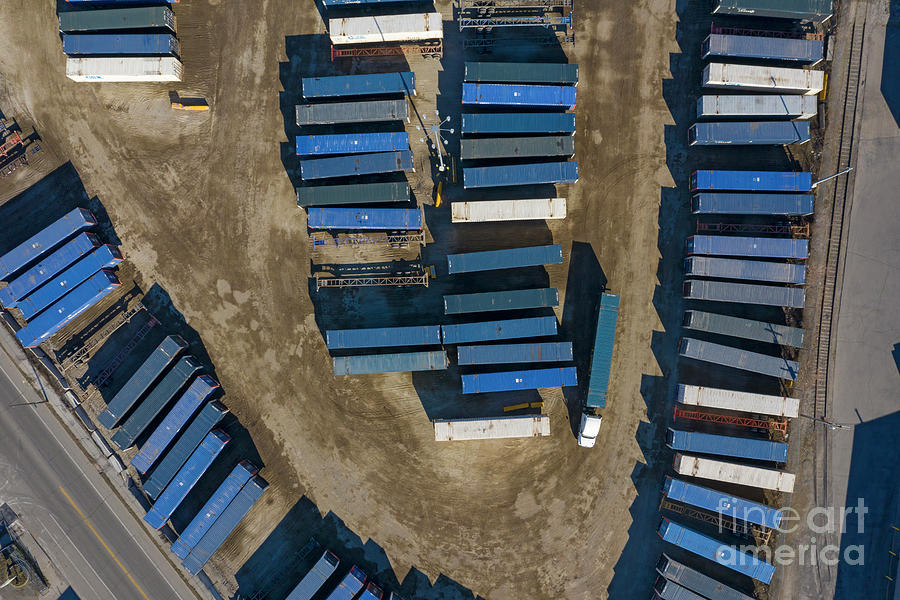Shipping Containers Photograph by Jim West