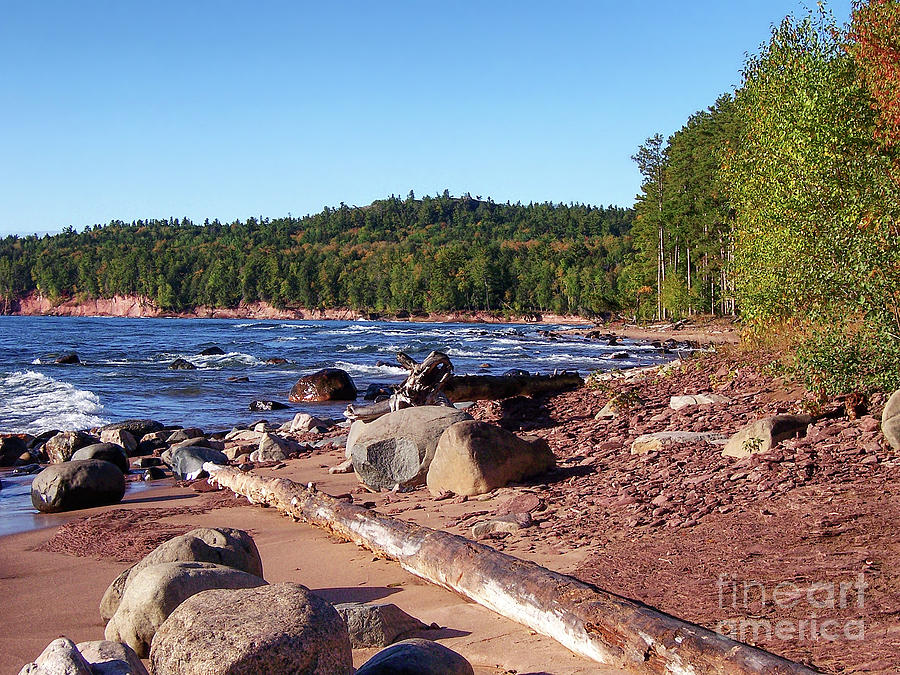 Shores of Lake Superior Photograph by Phil Perkins