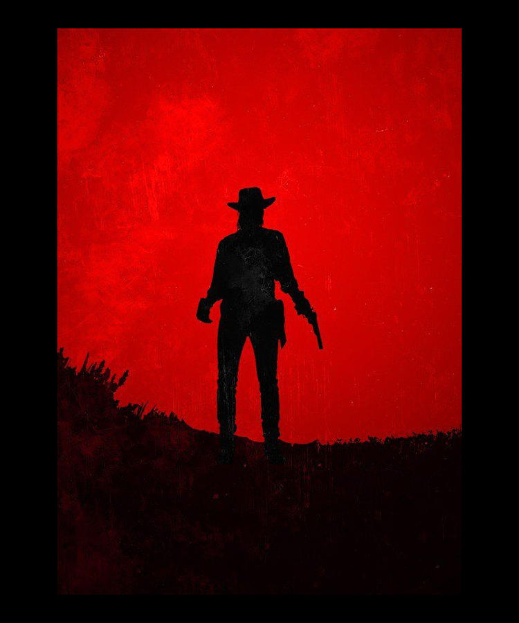 Shotgun Cowboy Arthur Morgan Gaming Digital Art by The Pristine Artist