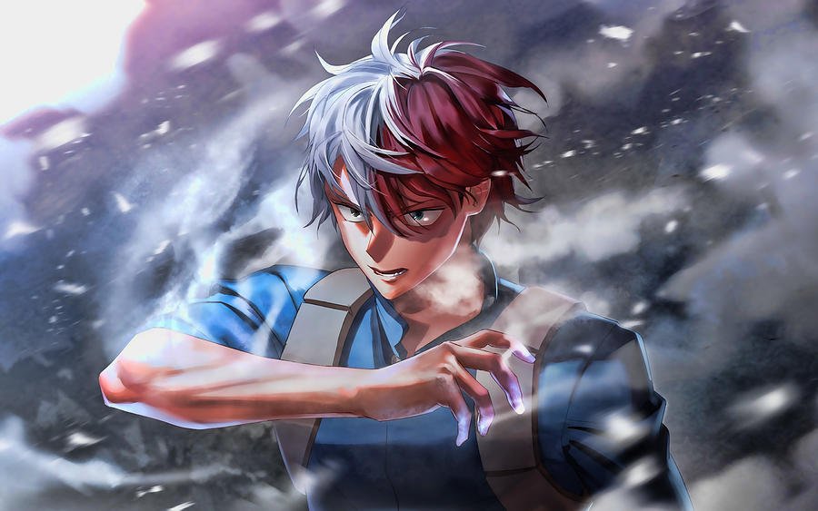 Shoto Todoroki My Hero Academia Smoke Background K Hd Todoroki Porn Sex Picture