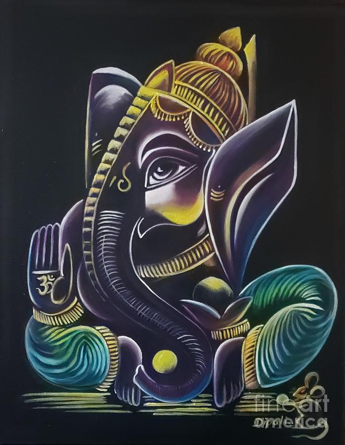 Shri Ganesha Painting by Dipali Shah
