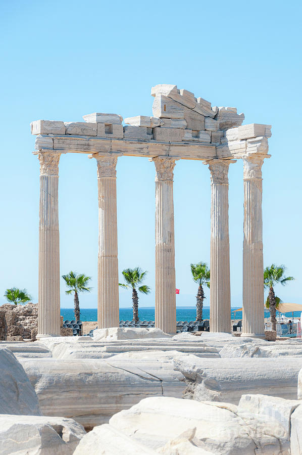Greek Photograph - Side Temple of Apollo #1 by Antony McAulay