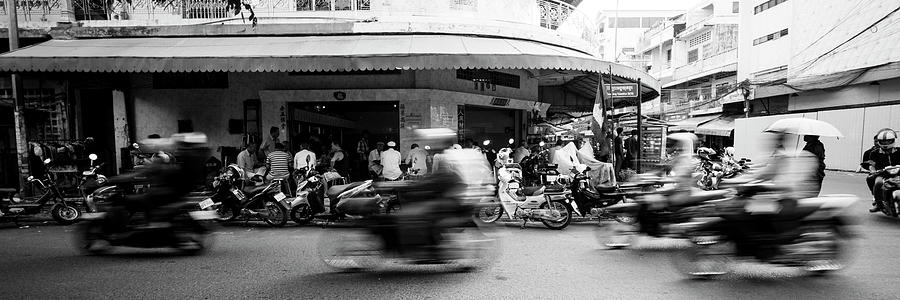 Siem Reap cambodia street motorbikes #1 Photograph by Sonny Ryse