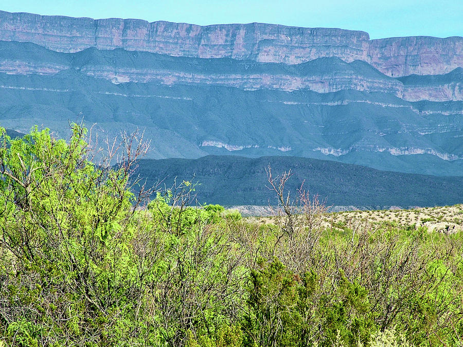Sierra del Carmen from Big Bend National Park, Texas #2 Photograph by Ruth Hager