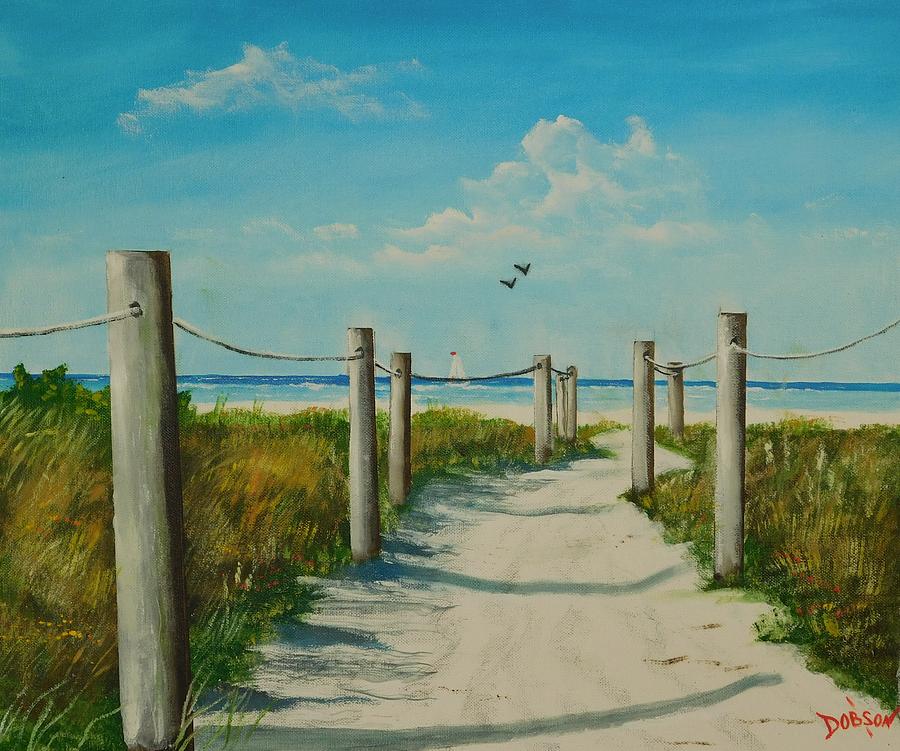 Siesta Key Beach Painting - Siesta Key Beach #2 by Lloyd Dobson