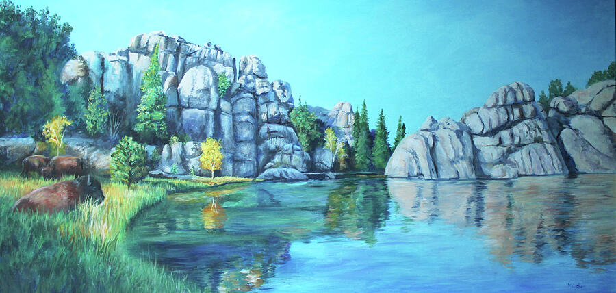 Silvan Lake #1 Painting by Karen Cade