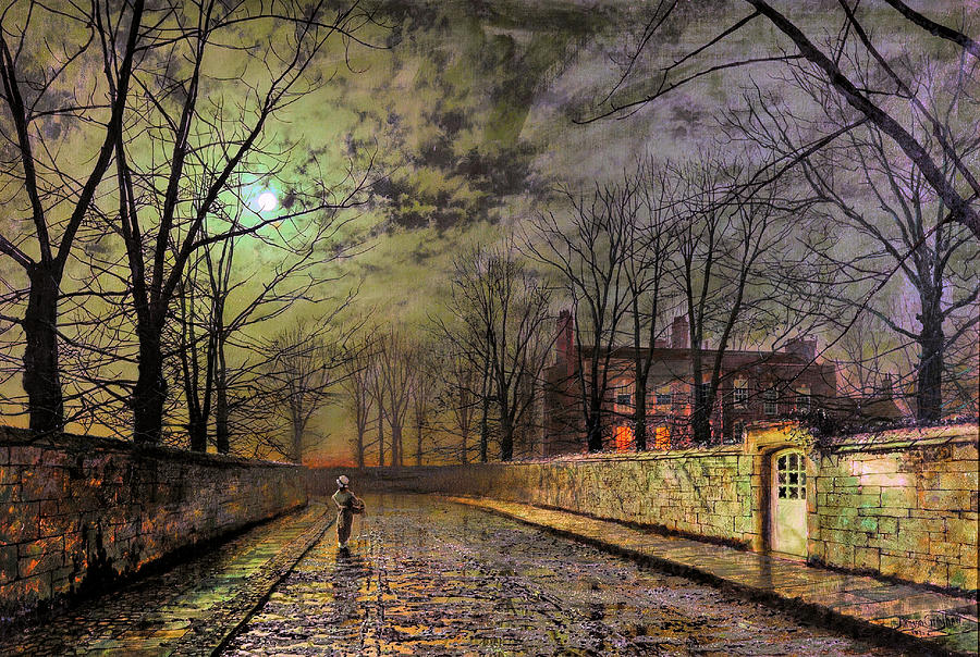 Silver Moonlight #1 Painting by John Atkinson Grimshaw