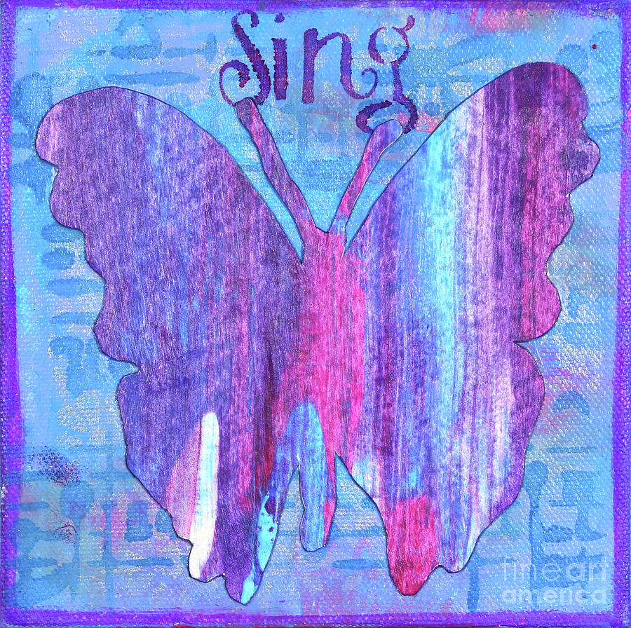 Sing Butterfly #2 Painting by Lisa Crisman