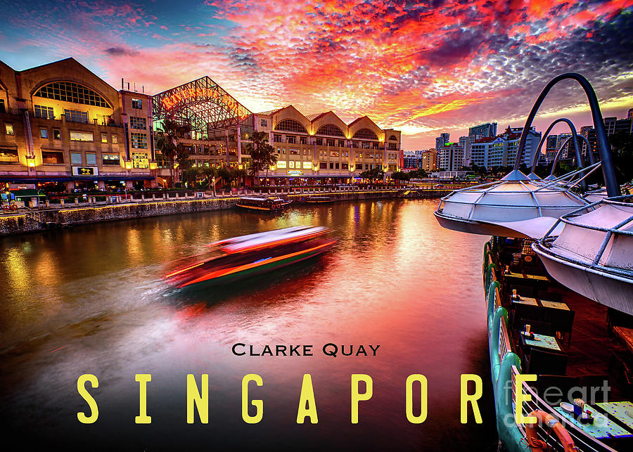 Singapore 187, Clarke Quay Photograph by John Seaton Callahan