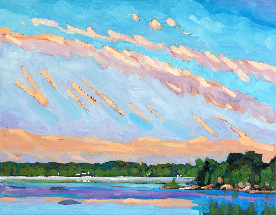 Singleton Sunrise Morning Cloud #1 Painting by Phil Chadwick