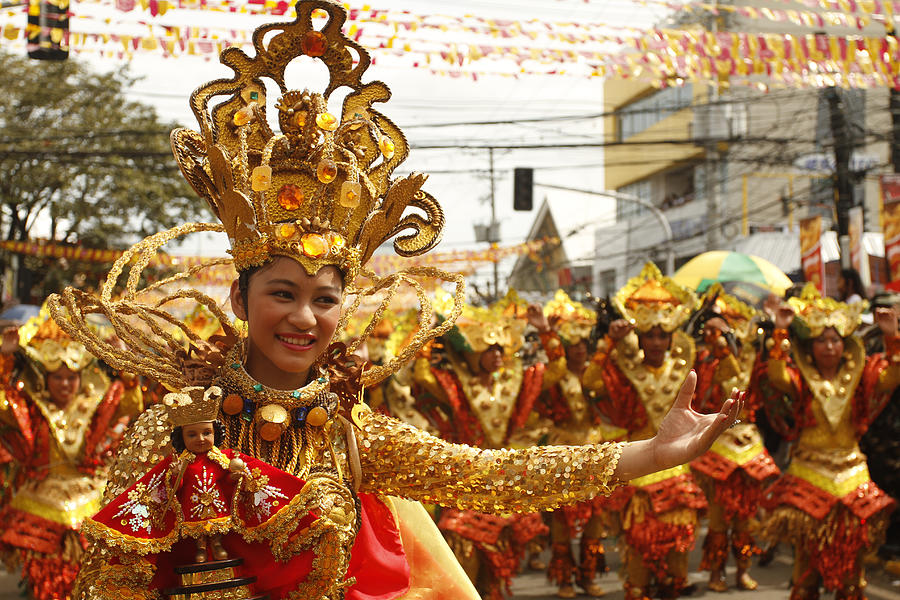 Sinulog Dancers in the Streets of Cebu #1 Photograph by H3ct02