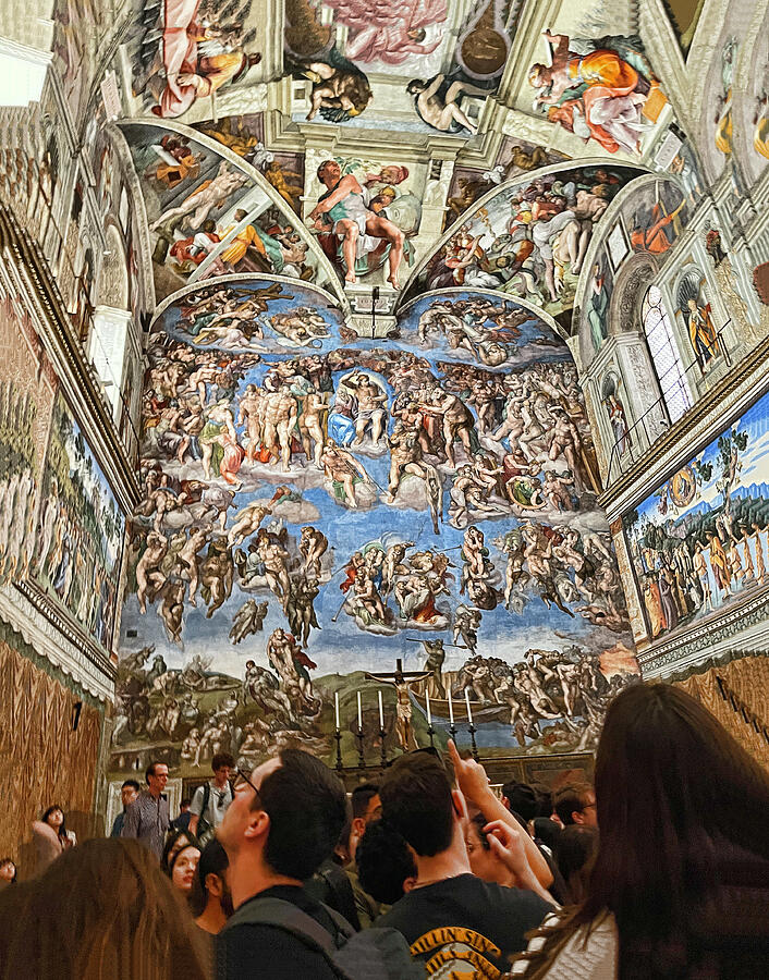 Michelangelo Photograph - Sistine Chapel #1 by Allen Beatty