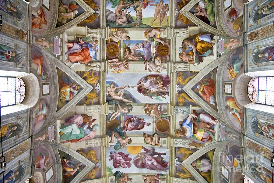 Sistine Chapel Ceiling 1512 Painting By Michelangelo Buonarroti   1 Sistine Chapel Ceiling Michelangelo Buonarroti 