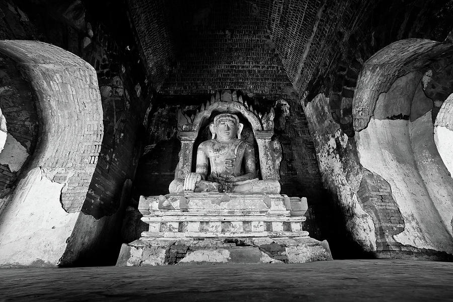 Sitting Buddha, Bagan, Myanmar #1 Photograph by Lie Yim