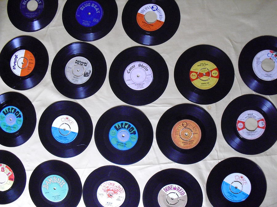 Sixties and seventies reggae music seven inch single vinyl records ...