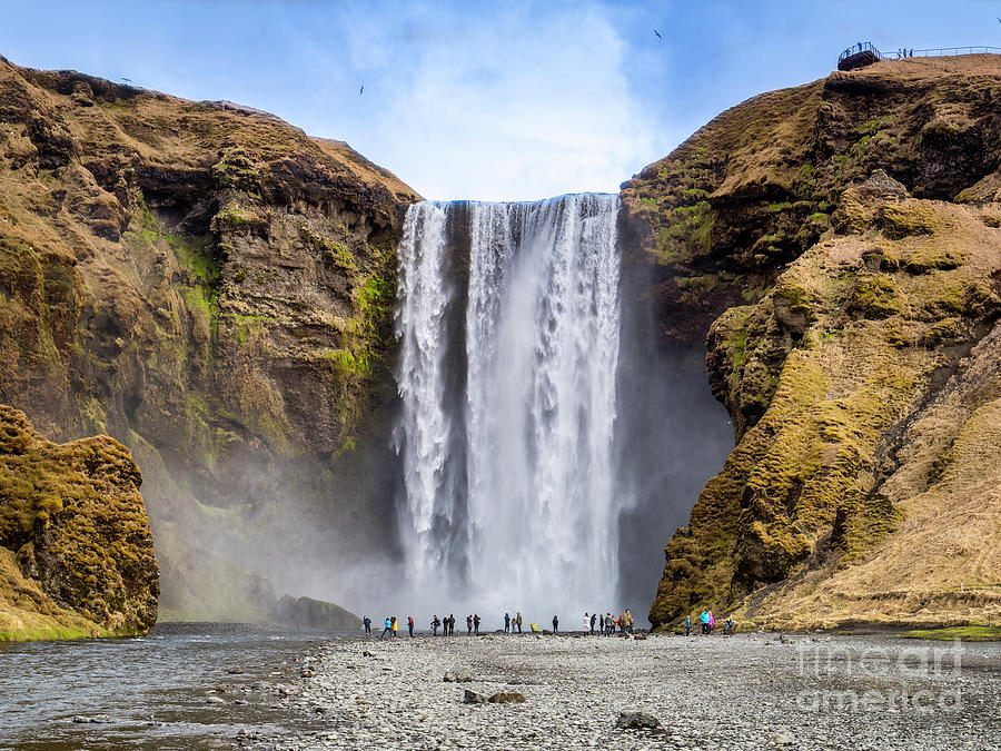 Skogafoss Waterfall, South Iceland #1 Photograph by Colin and Linda McKie