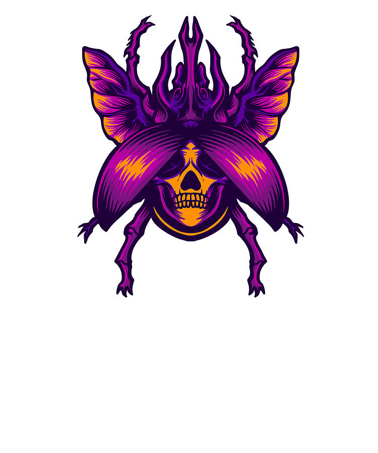 Skull Beetle Death Beetle Skull Digital Art by Stacy McCafferty - Pixels