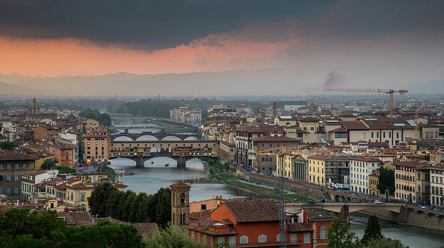 Skyline of Florence city in Italy #1 Photograph by Michalakis Ppalis