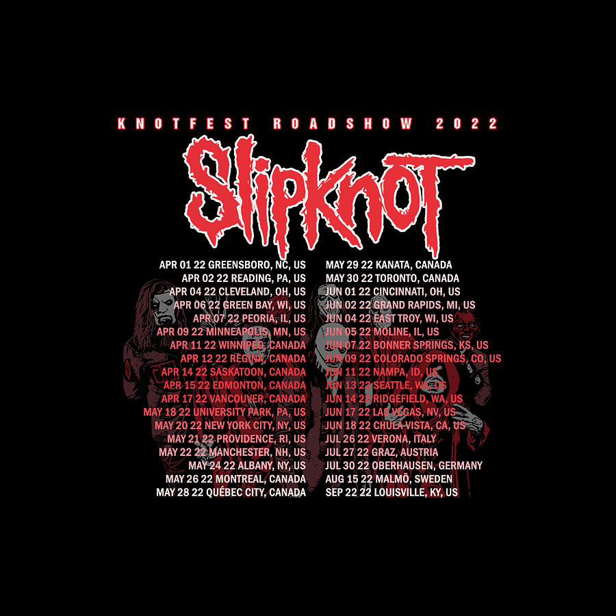 Slipknot The Knotfest Roadshow 2022 Digital Art By Radar Radort - Fine ...