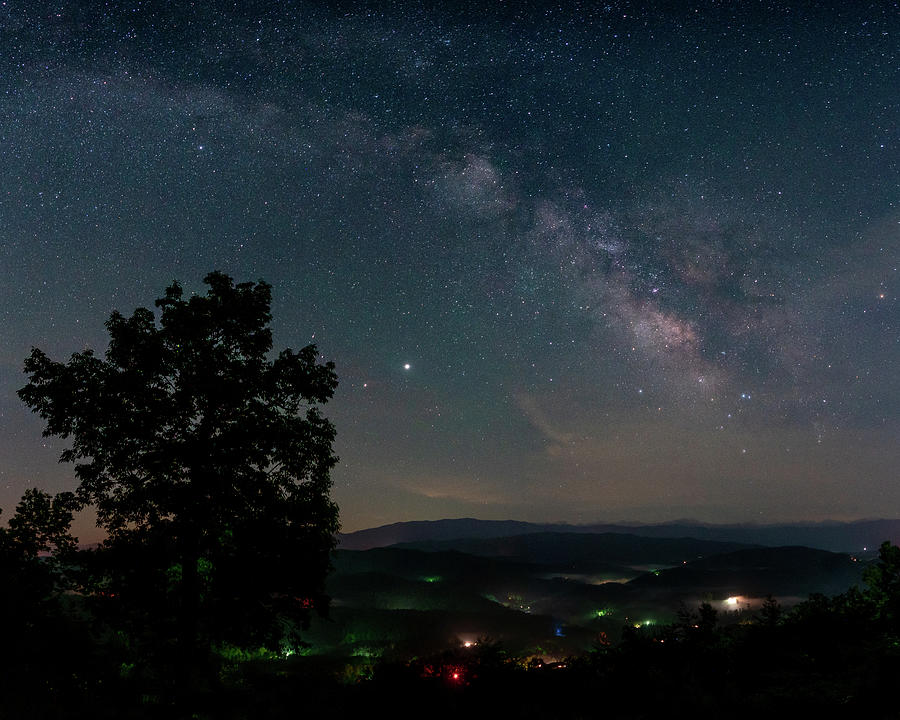 Smoky Mountain Milky Way #1 Photograph by Darrell DeRosia