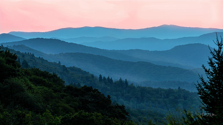 Smoky Mountains Blue Layers #1 Photograph by Theresa D Williams