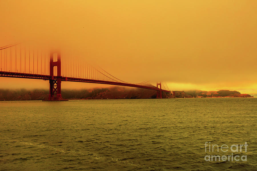 Smoky sky in Golden Gate Bridge #1 Photograph by Benny Marty