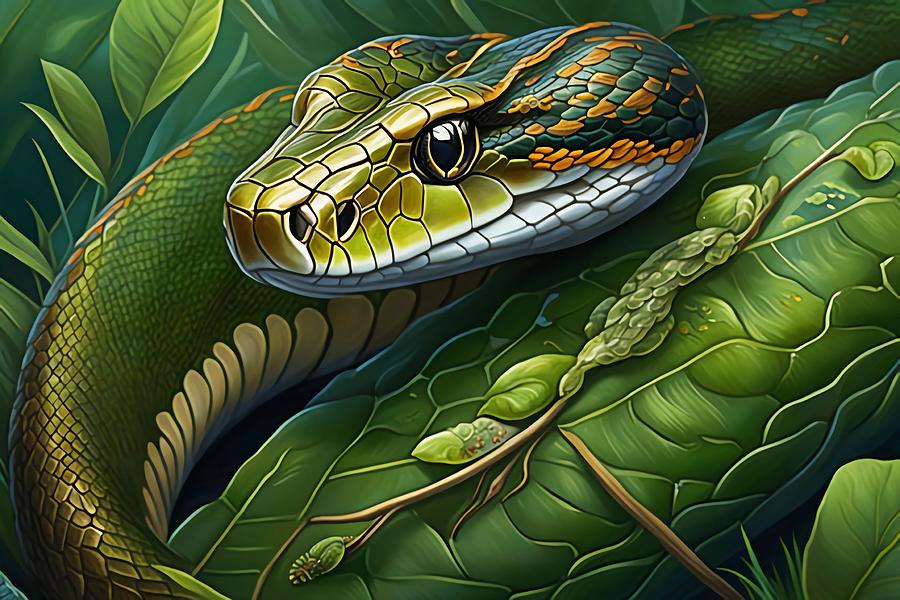 SNAKE ai Digital Art by Dreamz - - Fine Art America