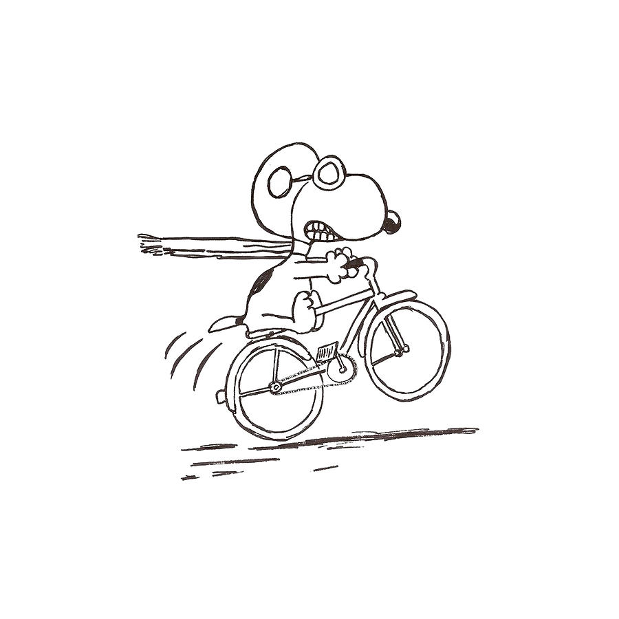 Snoopy Bike Digital Art by Aaron A Murphy | Fine Art America