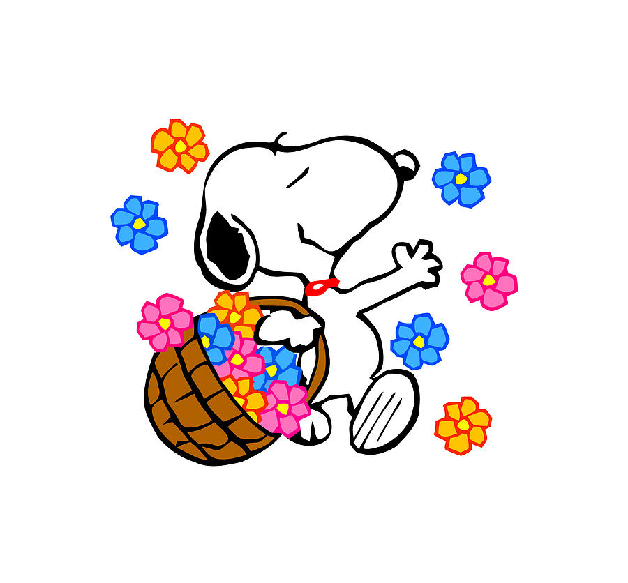 Snoopy Flower Digital Art by Daniel J Brothers - Fine Art America