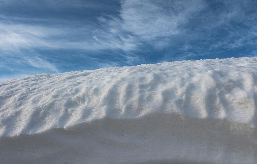 Winter Photograph - Snow Drift And Sky #1 by Phil And Karen Rispin