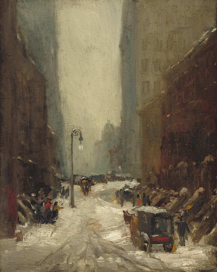 Snow in New York, from 1902 Painting by Robert Henri