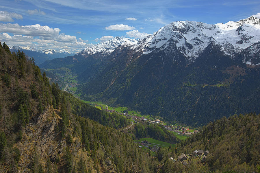 Snow mountains and valley in Switzerland #1 Photograph by Mikhail Kokhanchikov