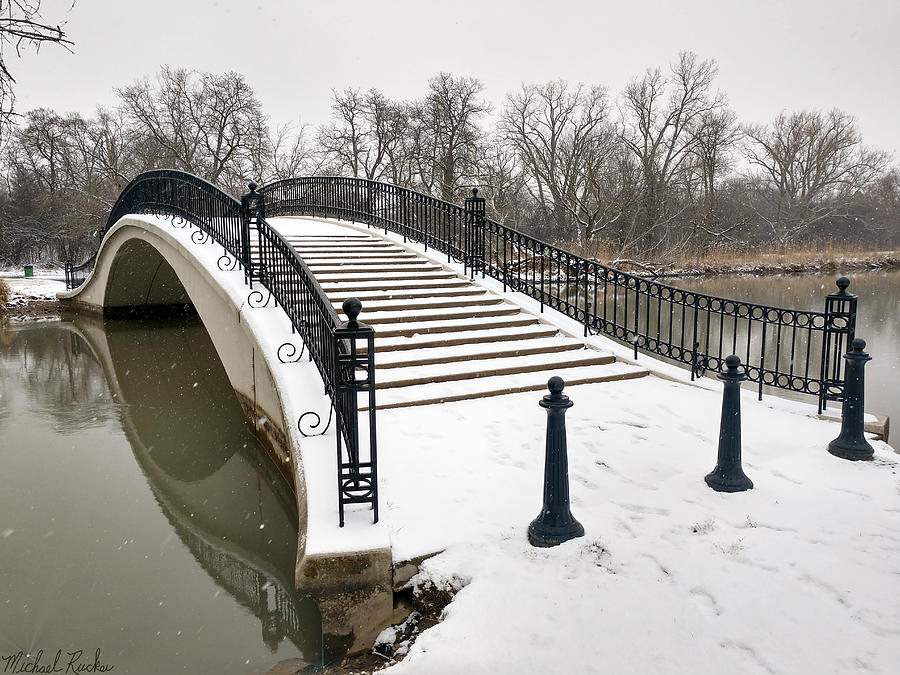 Snowy Bridge #1 Photograph by Michael Rucker