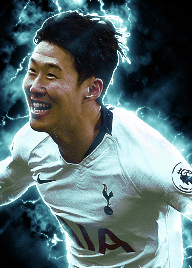 Soccer Football Son Heung Min Digital Art by Waller Albert | Fine Art ...