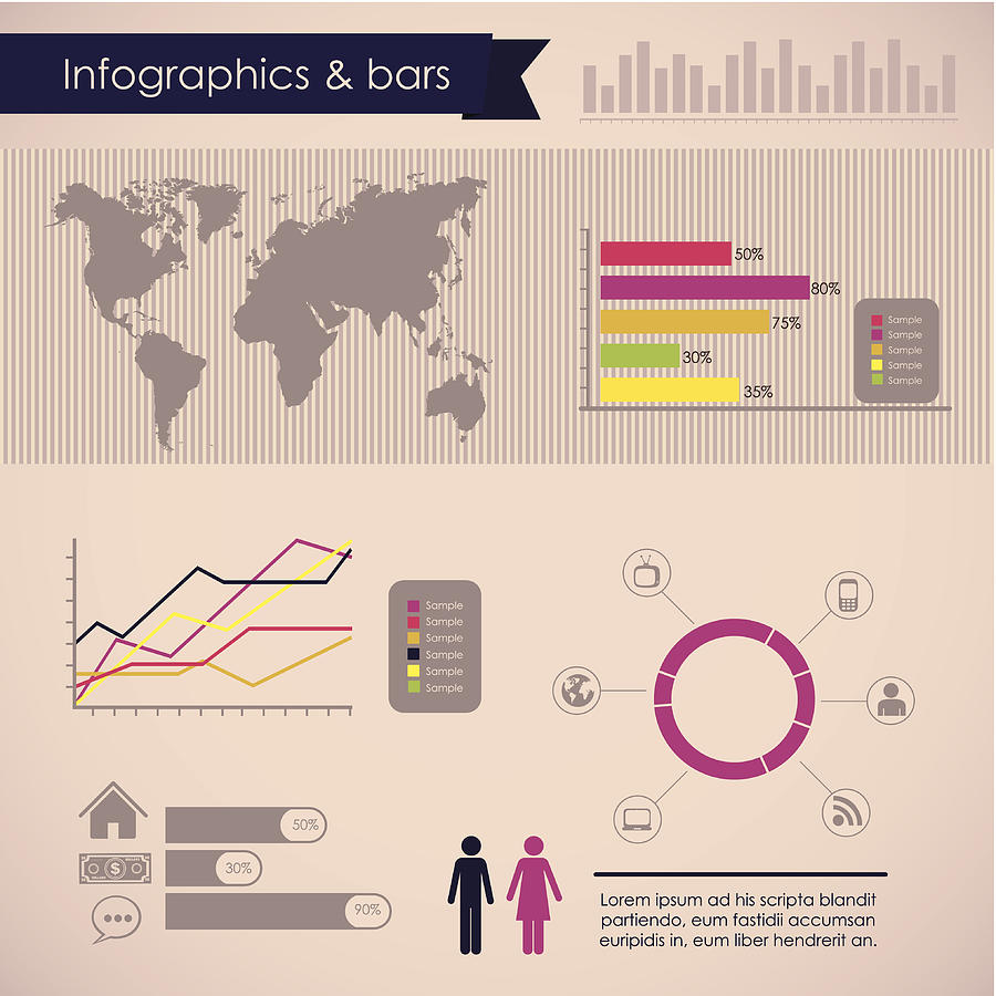 Social Media Infographic #1 Drawing by Grmarc