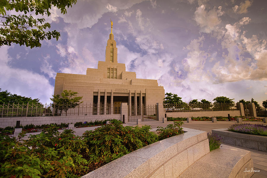 Draper Temple Photograph - Softening Light by David Simpson Draper Temple Photograph - Softening Light by David Simpson