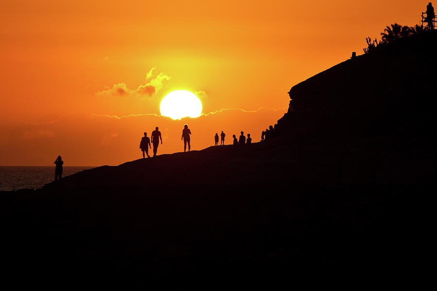 Solar sunset silhouettes Photograph by Ua Pm - Fine Art America