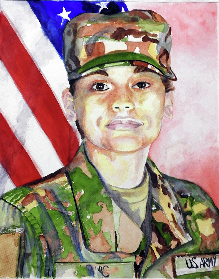 Soldier #1 Painting by Barbara F Johnson