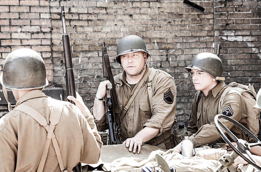 Soldiers WWII #1 Photograph by Daxus
