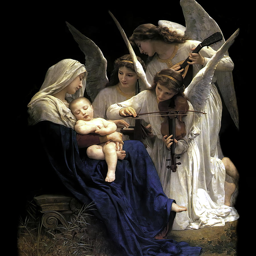 Song of the Angels #1 Mixed Media by Bouguereau