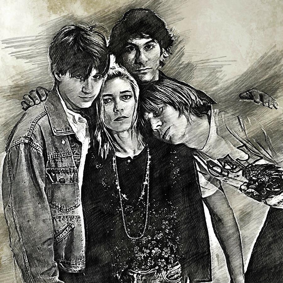 Sonic Youth Pencil Drawing Drawing by Bechtelar Natalia - Fine Art America