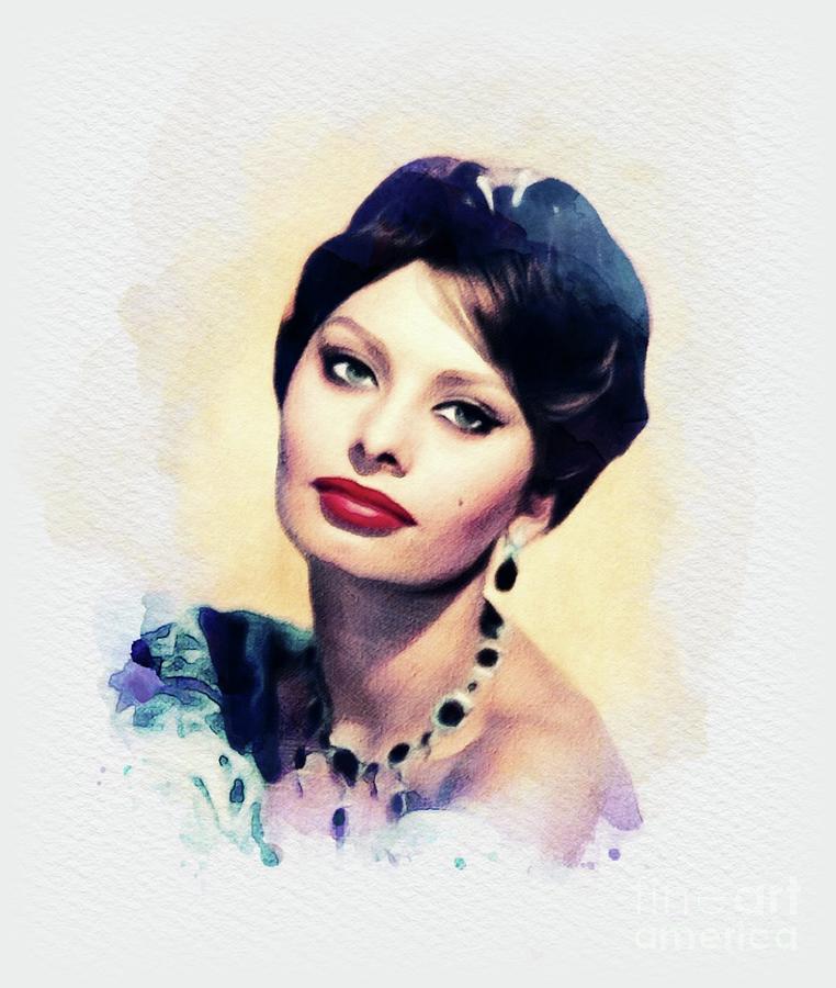 Sophia Loren, Movie Legend #1 Digital Art by Esoterica Art Agency