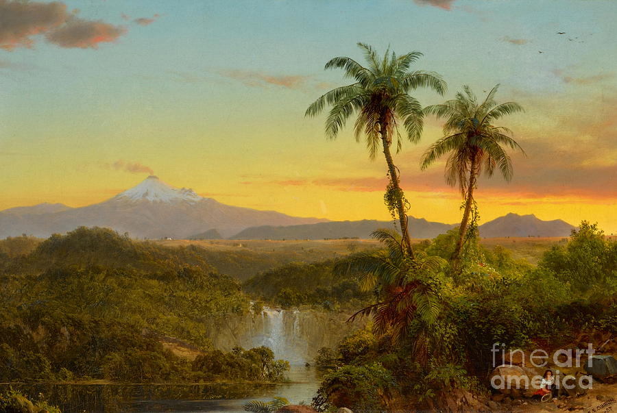  South American landscape #1 Painting by Frederic Edwin Church